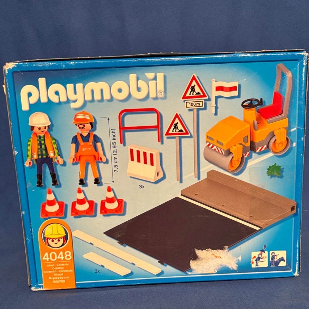 4048 Playmobil construction site: compressor roller & road site  (2007) NIB - Picture 8 of 9